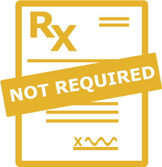No Prescription Needed - No Prescription Png (522x550), Png Download