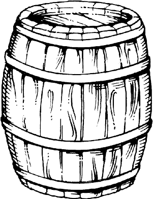 Barrel Maker Pr - Black And White Whiskey Barrel (391x391), Png Download