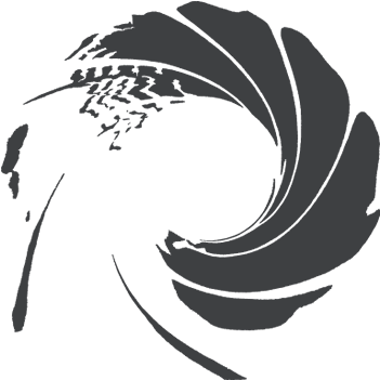 James Bond Gun Barrel Drawing - James Bond Gold Logo (400x400), Png Download