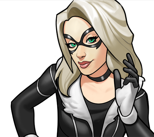 Black Cat Rank 3 Icon - Felicia Hardy (508x452), Png Download