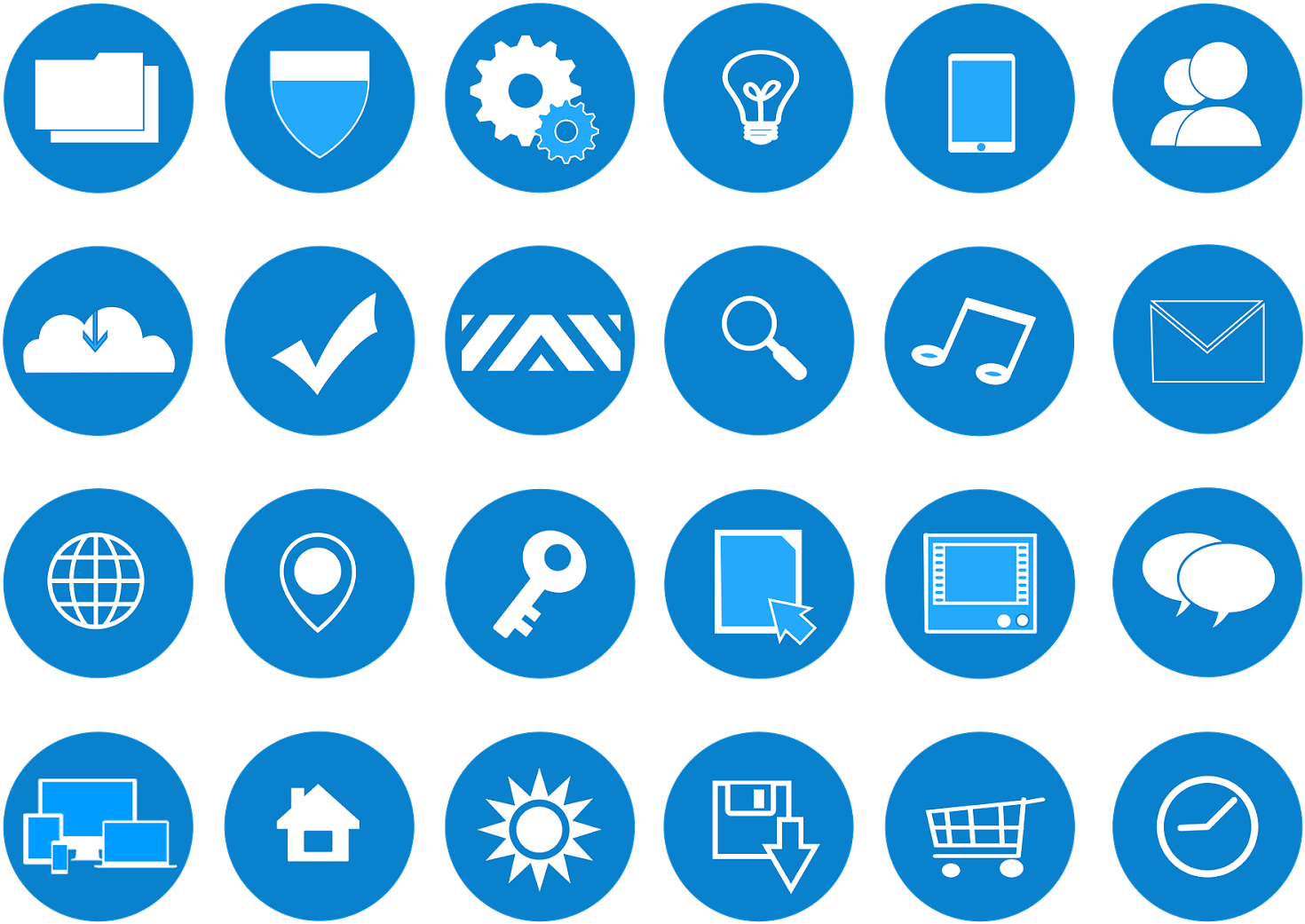 Remember What Your Google Drive Looked Like When You - Blue Web Icons (1600x1067), Png Download