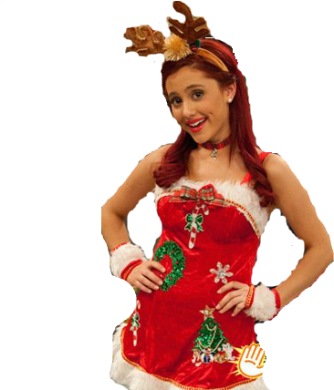 Christmas, Png, And Ari Image - Ariana Grande Christmas Png (400x520), Png Download