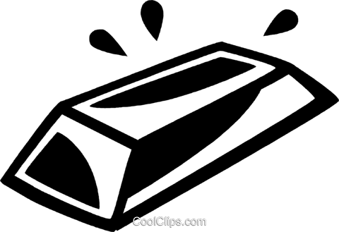 Gold Bar Royalty Free Vector Clip Art Illustration - Gold Bars Vector Png (480x329), Png Download