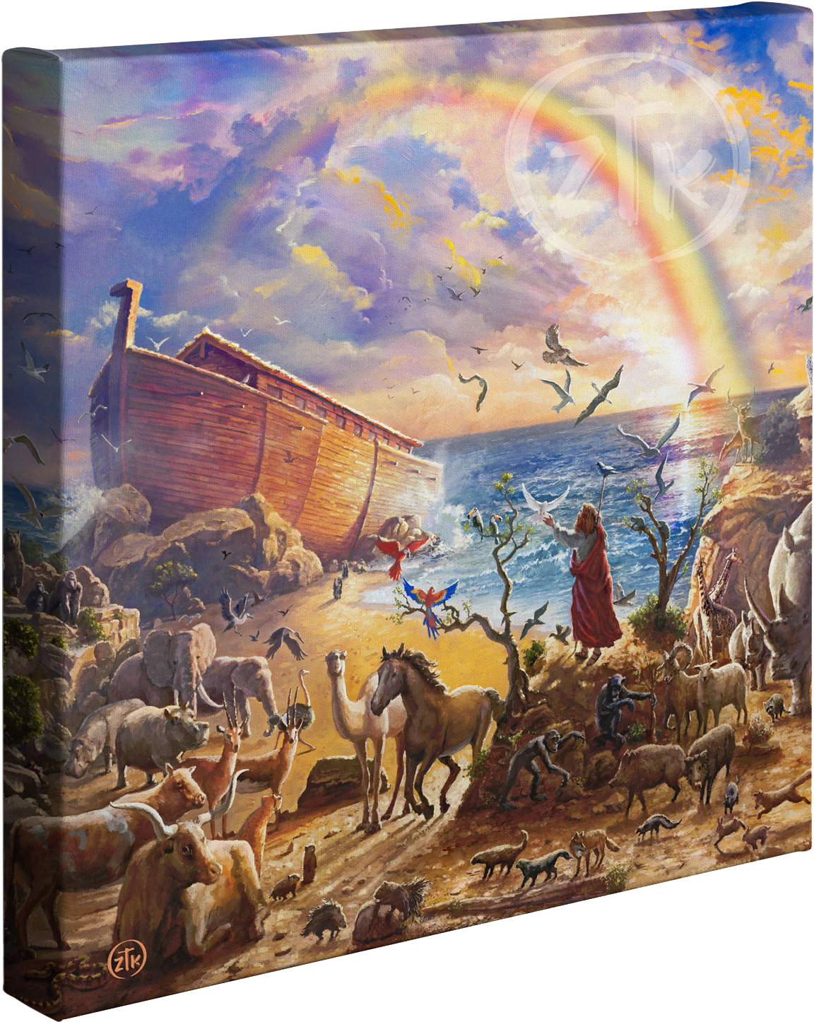 Noah's Ark Wrapped Canvas - Thomas Kinkade Disney-1 Sling Bag Crossbody Women Shoulder (1206x1500), Png Download