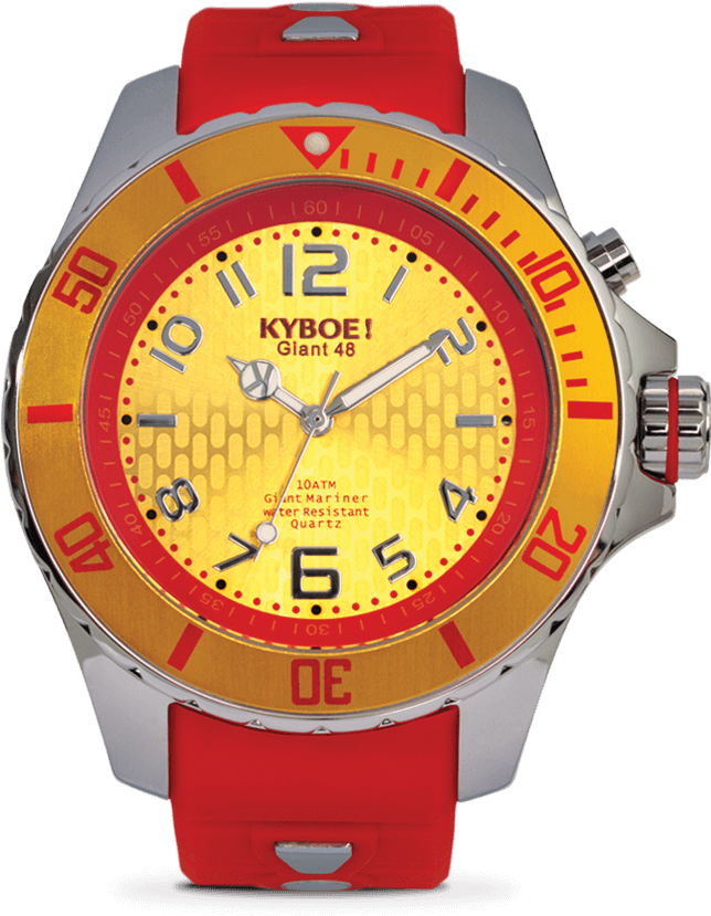 Silver Flare - Kyboe! Men's Stainless Steel Strap Watch - Beige (800x850), Png Download