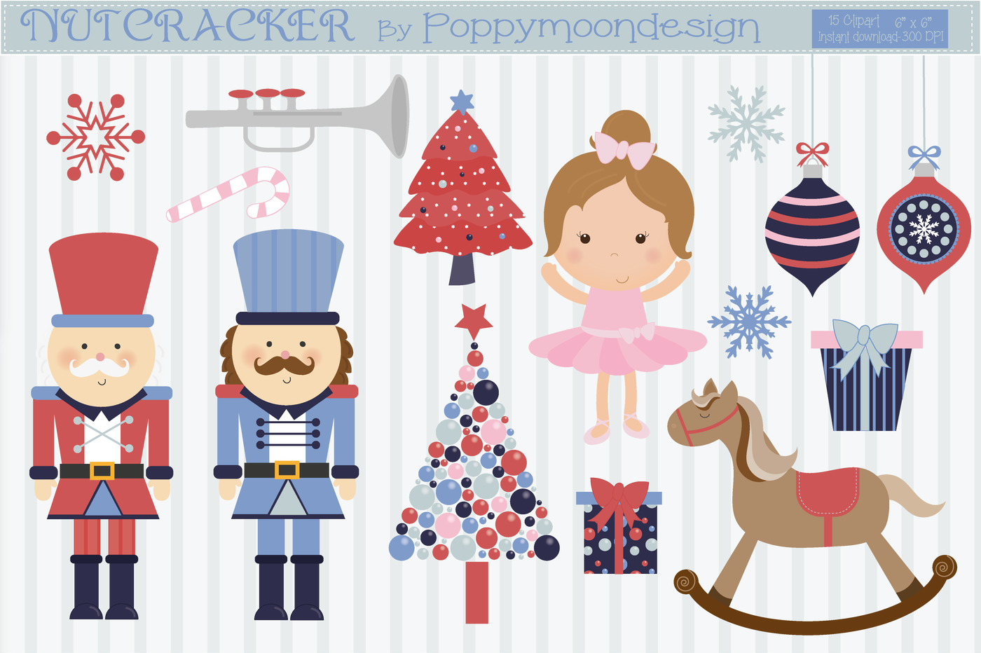 Nutcracker Clipart By Poppymoon Design - Clip Art (1400x932), Png Download