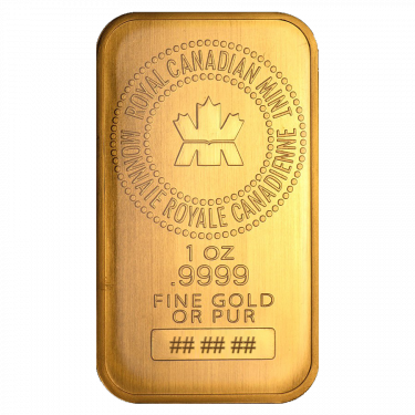 Gold Royal Canadian Mint Bar 1oz - Royal Canadian Mint (375x375), Png Download