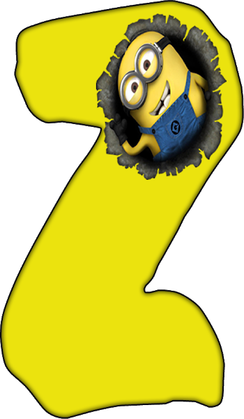 Abecedario Con Minions - 2x Minion Breaking Through Decal Sticker Car Truck (350x601), Png Download