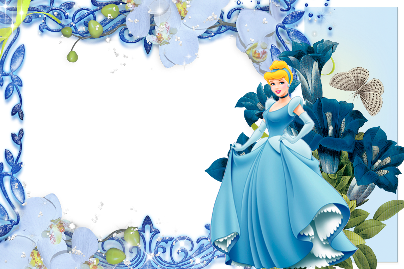 Imagens Para Photoshop - Disney Cartoons Frame Transparent (1600x1066), Png Download