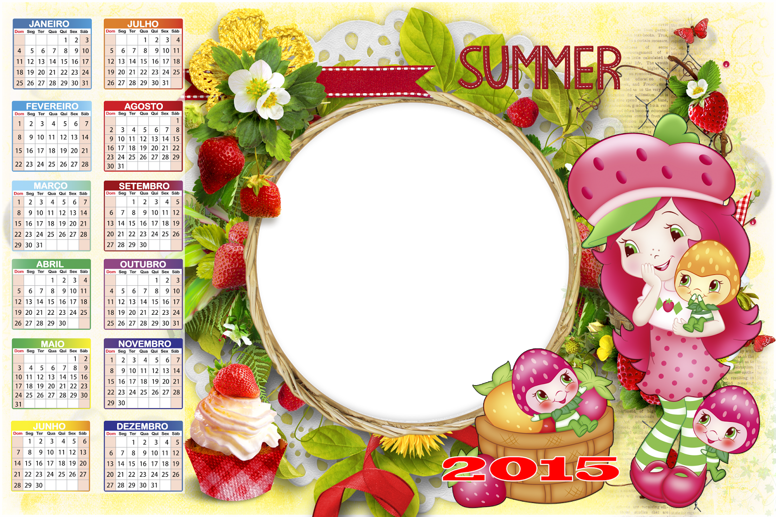 Download Calenda Rio 2015 19 Calendario 2018 Imprimir Tema Moranguinho Full Size Png Image Pngkit