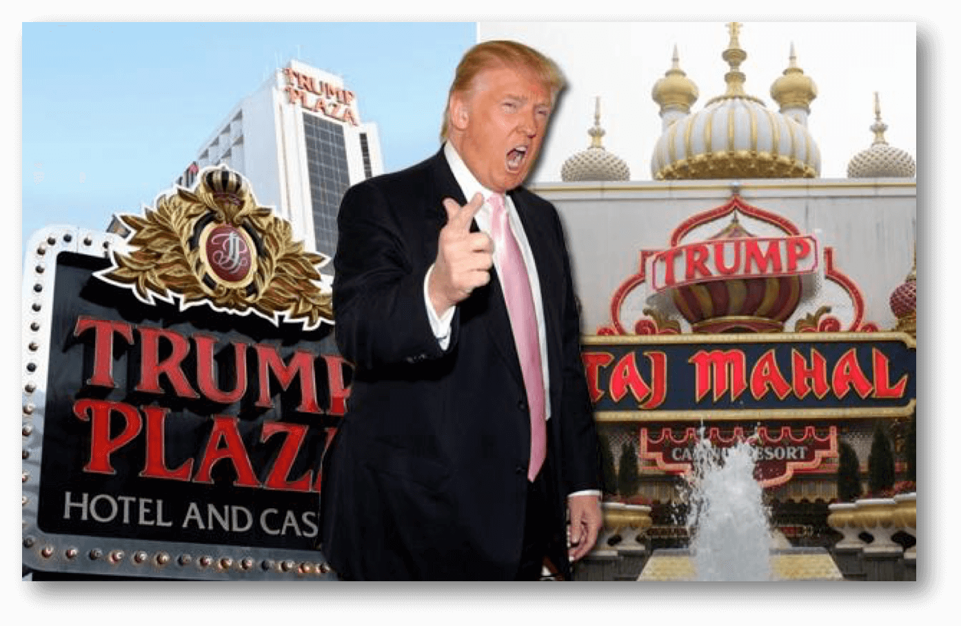 Donald Trump American Online Gambling - Trump Taj Mahal Casino Resort (1394x909), Png Download