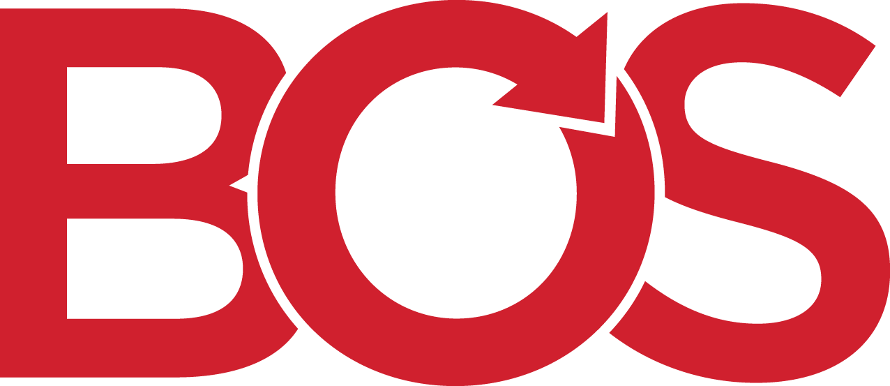 Bos Logo Red - Bos (1276x553), Png Download