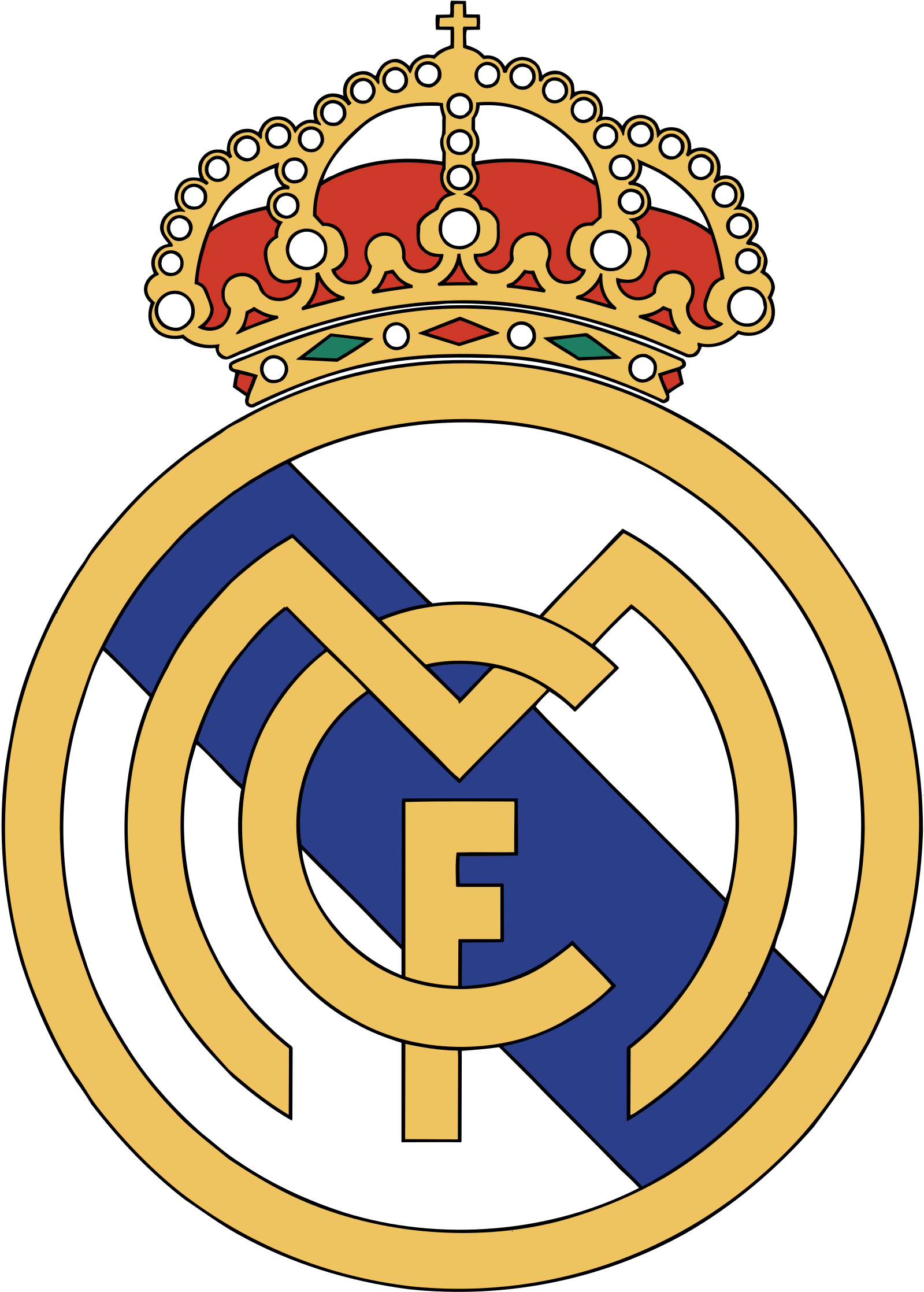 Real Madrid C F Logo Png Transparent - Logo Real Madrid Cdr (2400x2400), Png Download