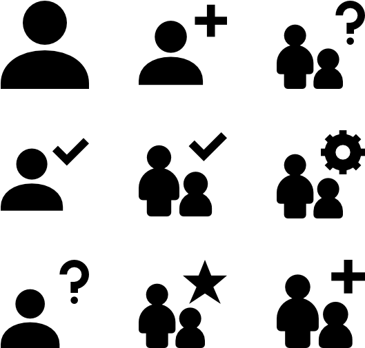 Action Icons - Transparent Background People Icon (600x564), Png Download