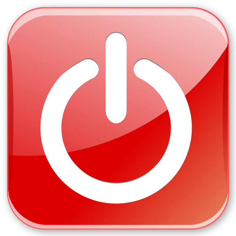 Crystal Clear Action Exit - Icon Shutdown Windows 8 (500x500), Png Download