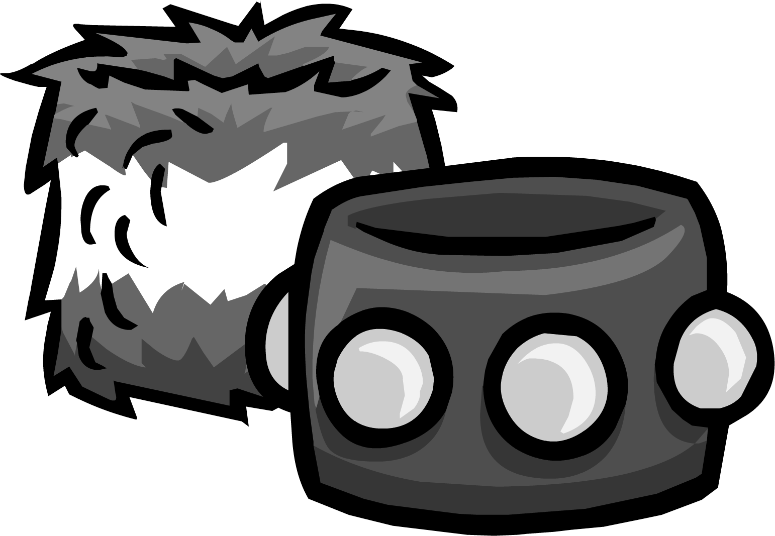 Spikester Cuffs - Club Penguin Black Bracelets (1542x1067), Png Download