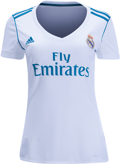 Real Madrid Women Home Jersey 17/18 - Real Madrid 2018 En Png (600x600), Png Download