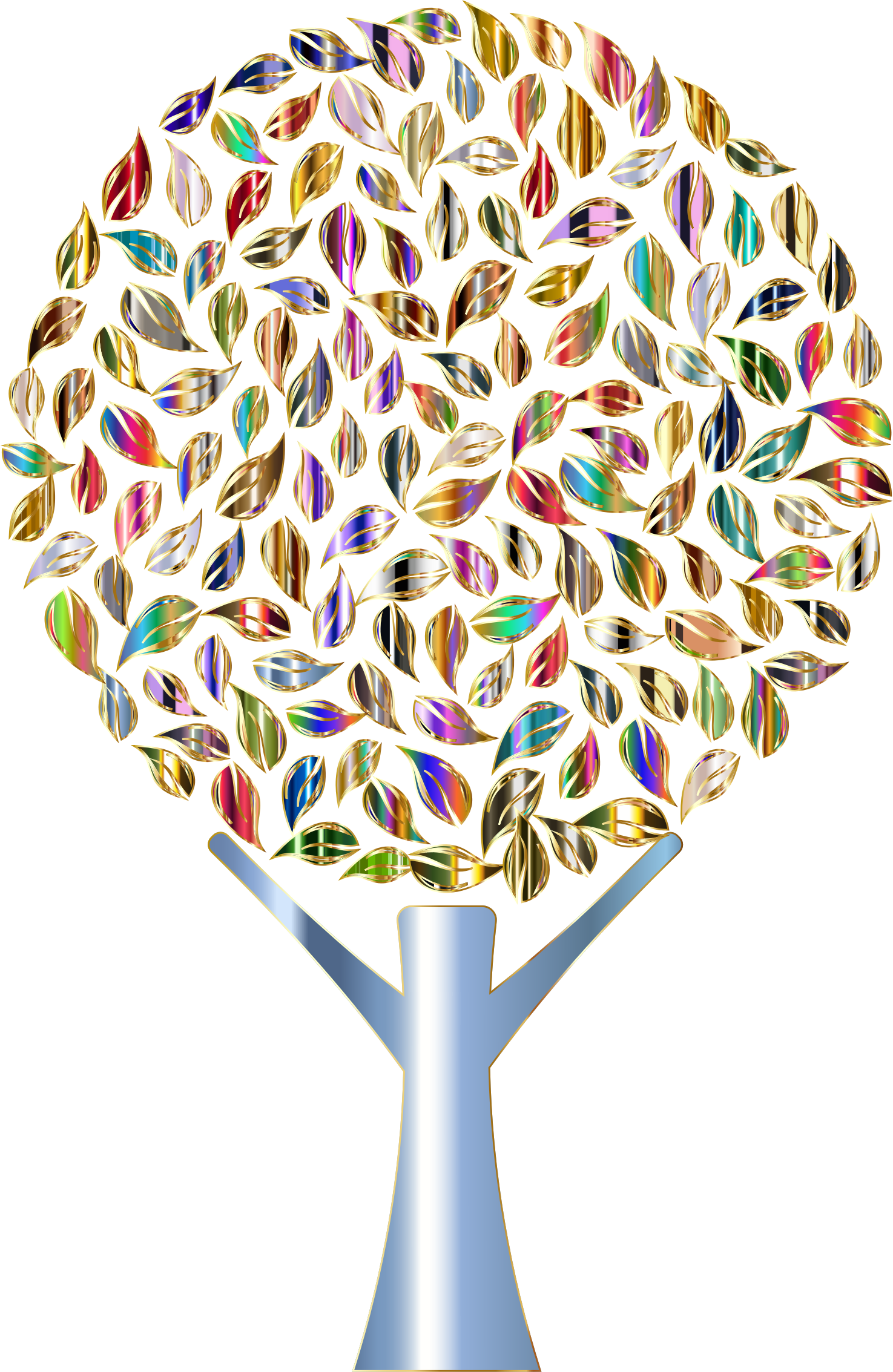 This Free Icons Png Design Of Prismatic Abstract Tree (1475x2267), Png Download