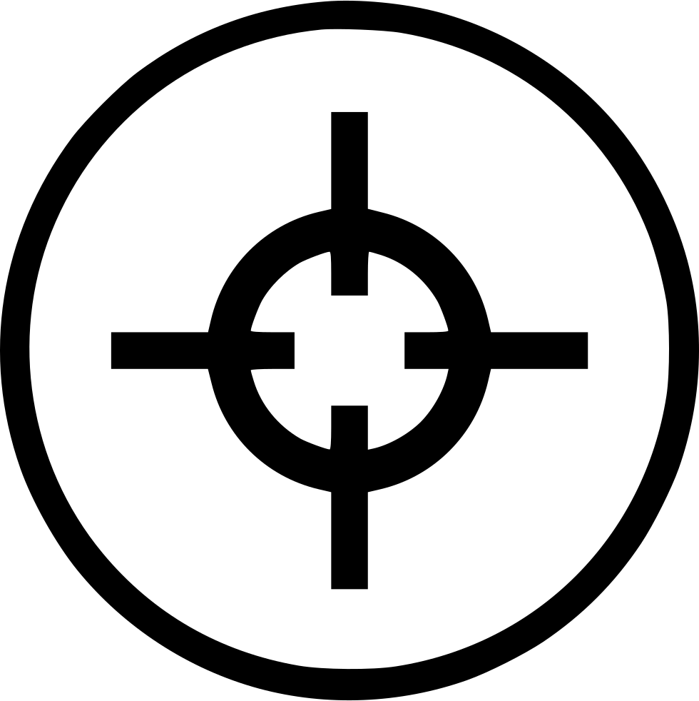 Png File - Crosshair Png (980x982), Png Download