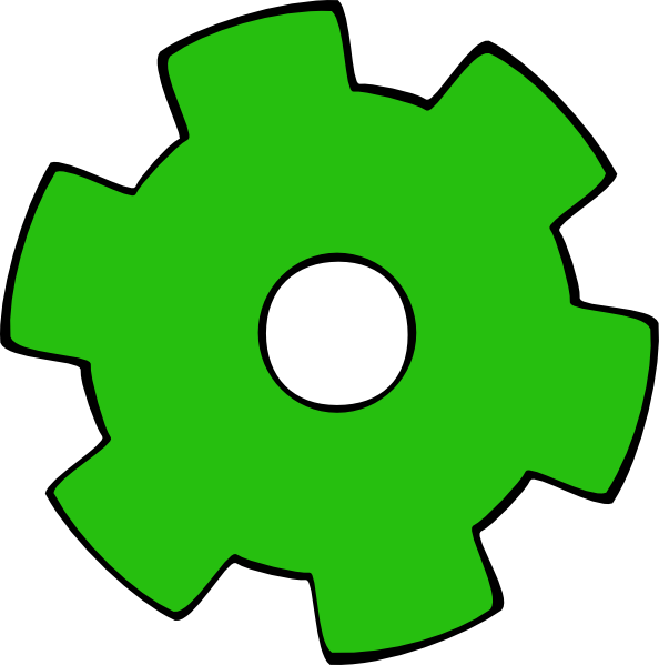 How To Set Use Green Gear Icon Png (594x599), Png Download