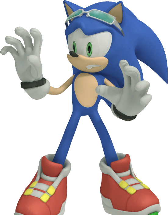General Sonic The Hedgehog Thread - Sonic Free Riders Sonic (550x729), Png Download
