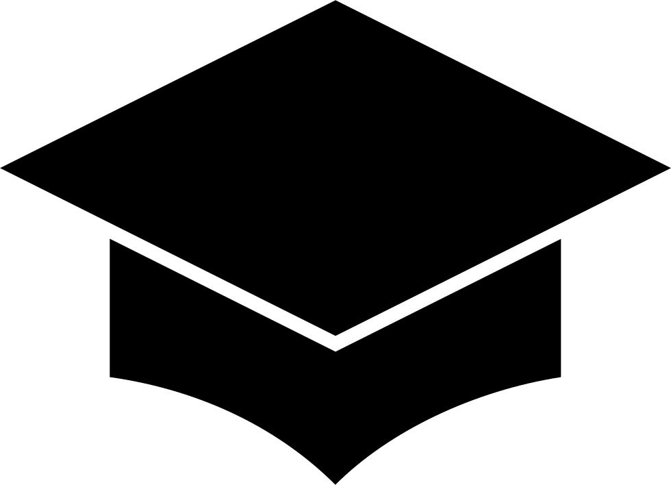 Graduation Cap Comments - School Cap Icon White (980x708), Png Download