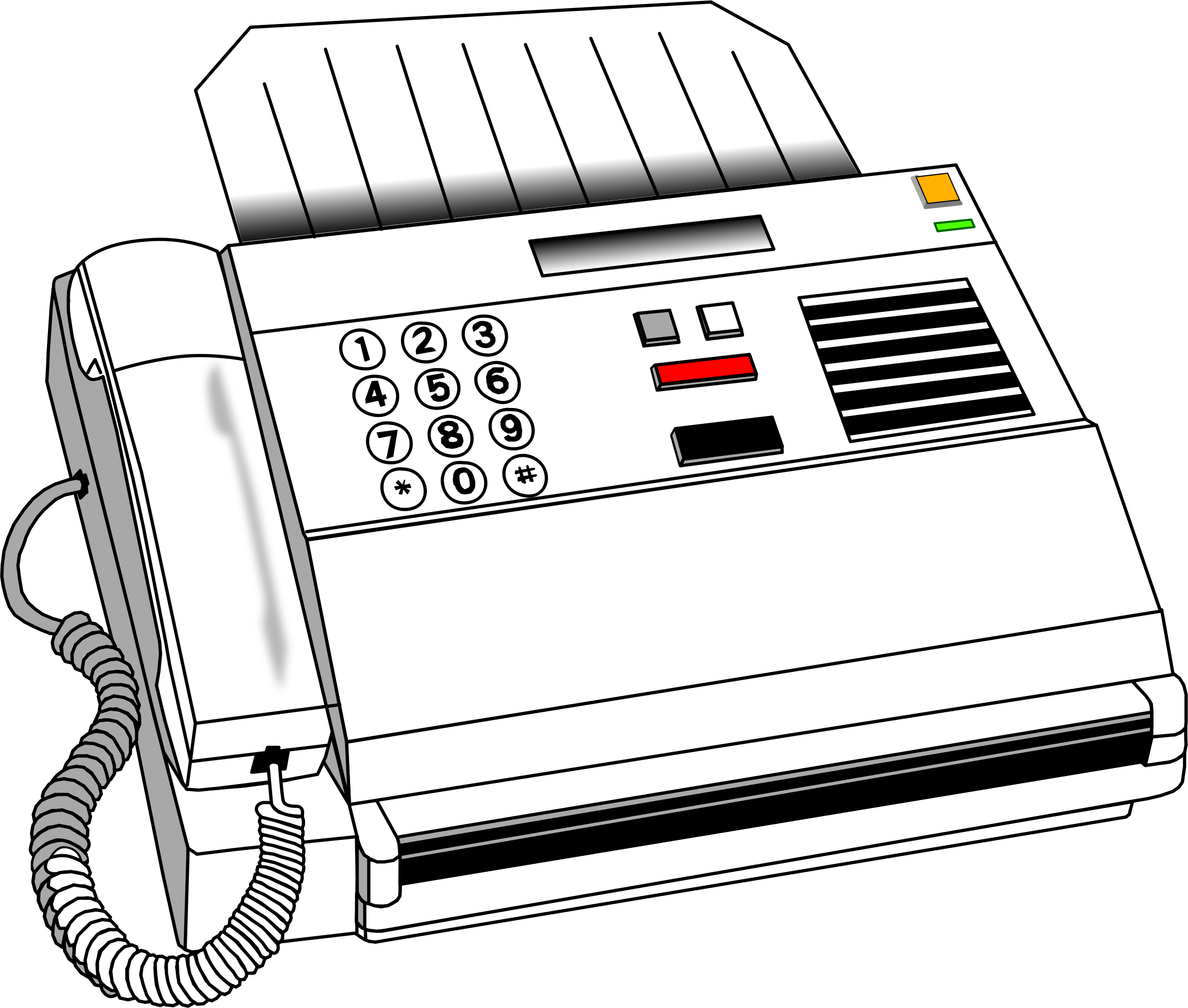 This Free Icons Png Design Of Fax Machine (2379x2021), Png Download
