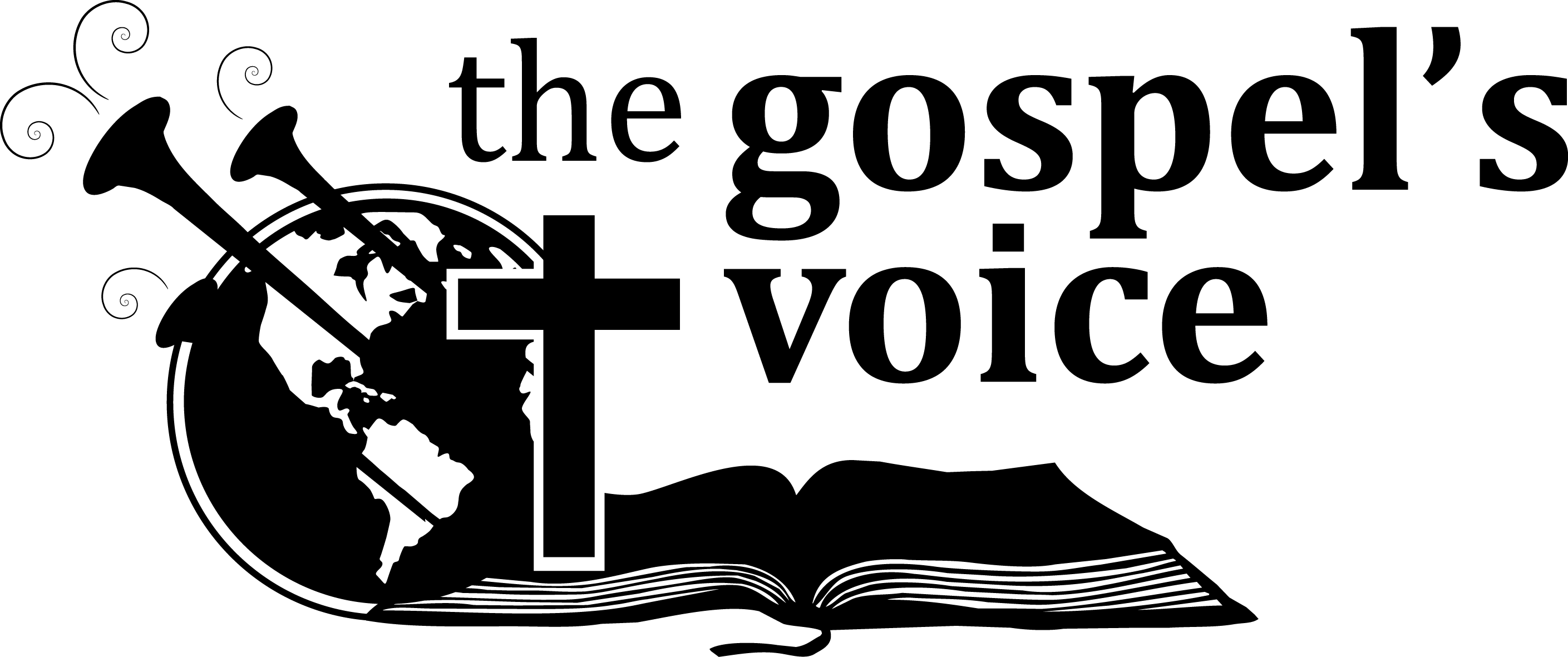 The Gospels Voice Website Logo Fax - Logo Gospels (2818x1181), Png Download
