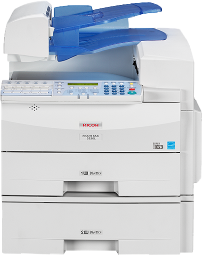 Ricoh Fax3320l Fax Machine - Ricoh 3320l (504x528), Png Download