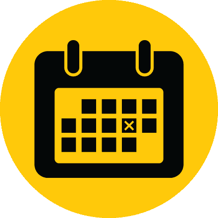 Related Wallpapers - Calendar Yellow Icon Png (440x440), Png Download