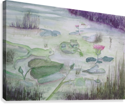Wetland Drawing Watercolor Graphic Black And White - Watercolor Painting (429x357), Png Download