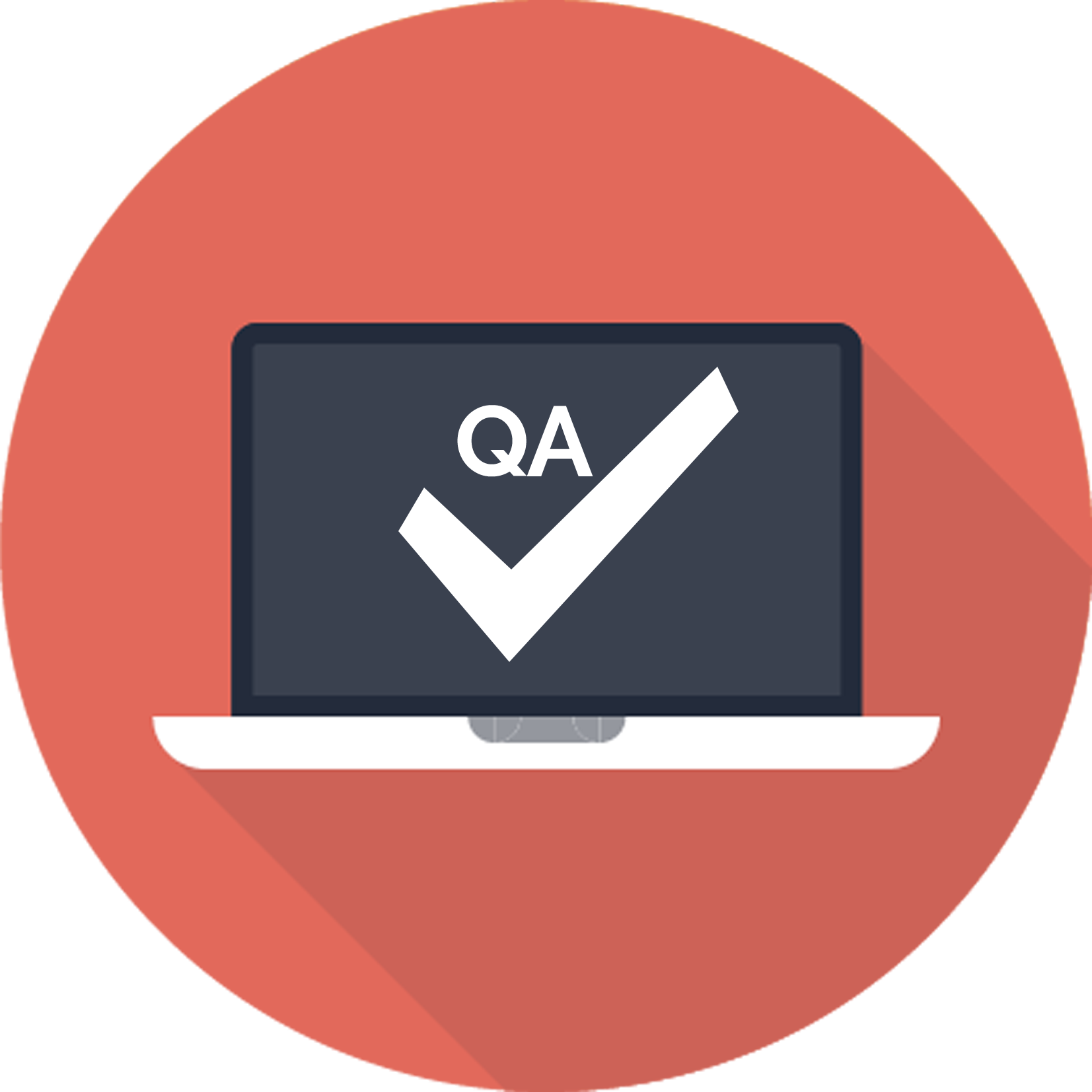 Quality Assurance Free Png Image - Laptop Flat Icon Png (1653x1653), Png Download