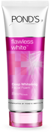 Pond's Flawless White Deep Whitening Facial Foam - Ponds Flawless White Facial Foam (500x500), Png Download