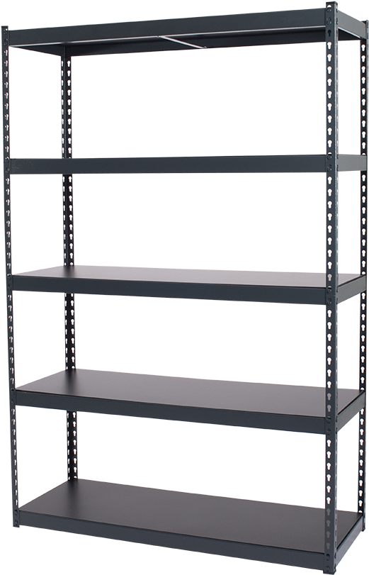 Rack Png Image - Hirsh Industries Iron Horse Black 5-shelf Riveted Steel (900x900), Png Download