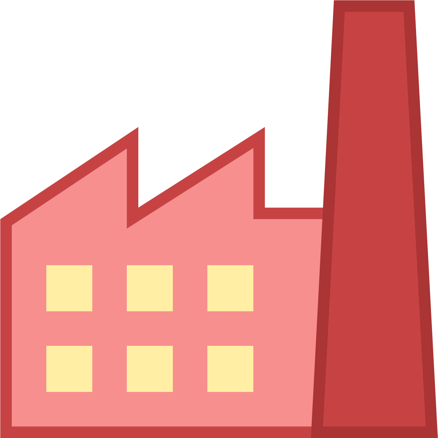 Factory Clipart Outline - Factory Icon Pdf (1600x1600), Png Download