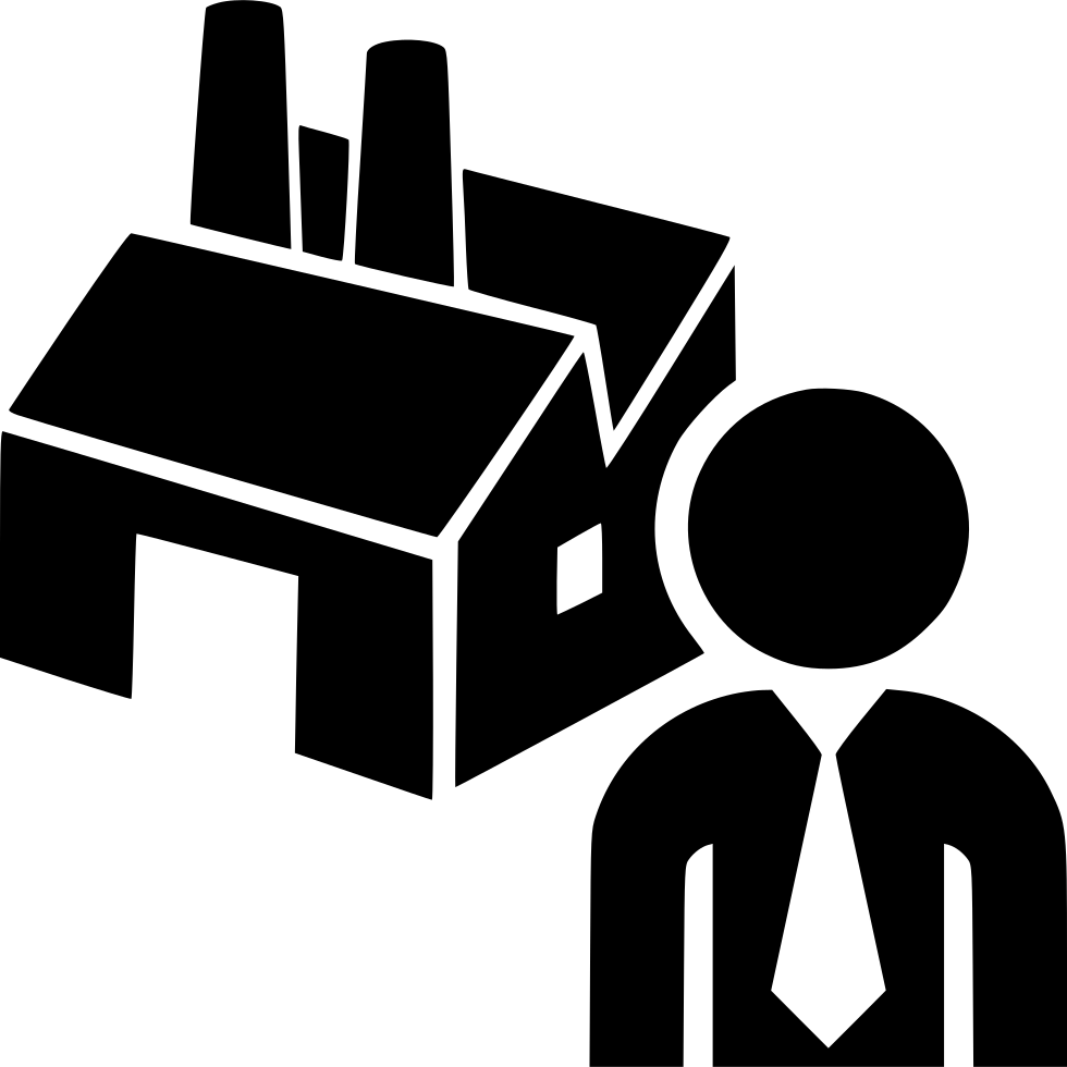 Industry Man Factory Comments - Factory Icon (980x980), Png Download
