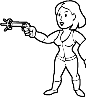 Cait Perk Icon - Action Boy Fallout (348x367), Png Download