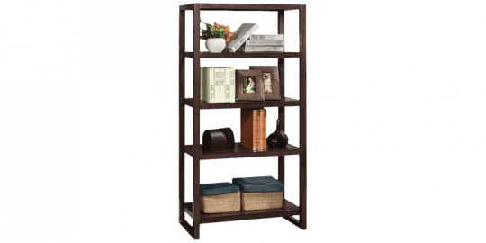 Contemporary Bookshelf With Spacious Shelves - Furniture Of America Fernie Bookcase, Espresso | Bookcases (540x270), Png Download