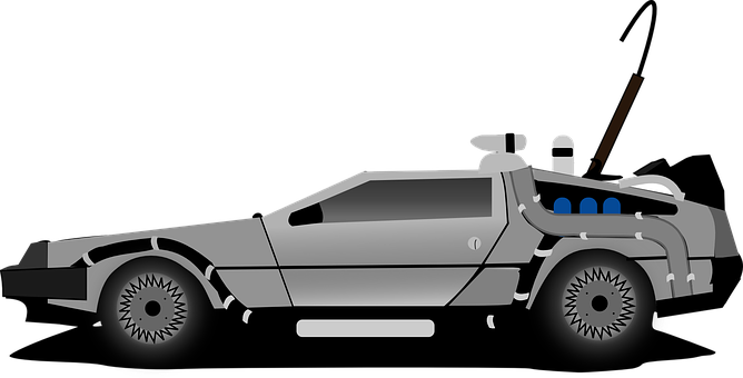 Back, Future, Car, The - Back To The Future Png (640x325), Png Download