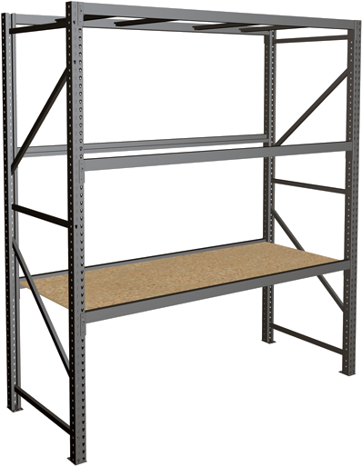 Pallet Rack Shelving - Table (417x533), Png Download