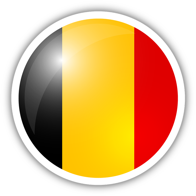 Belgium Flag Circle Sticker - Belgium Flag Circle (720x720), Png Download