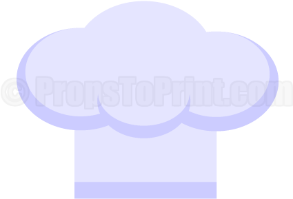 Printable Chef Hat Photo Booth Prop - Booth Chef Template Props (458x354), Png Download