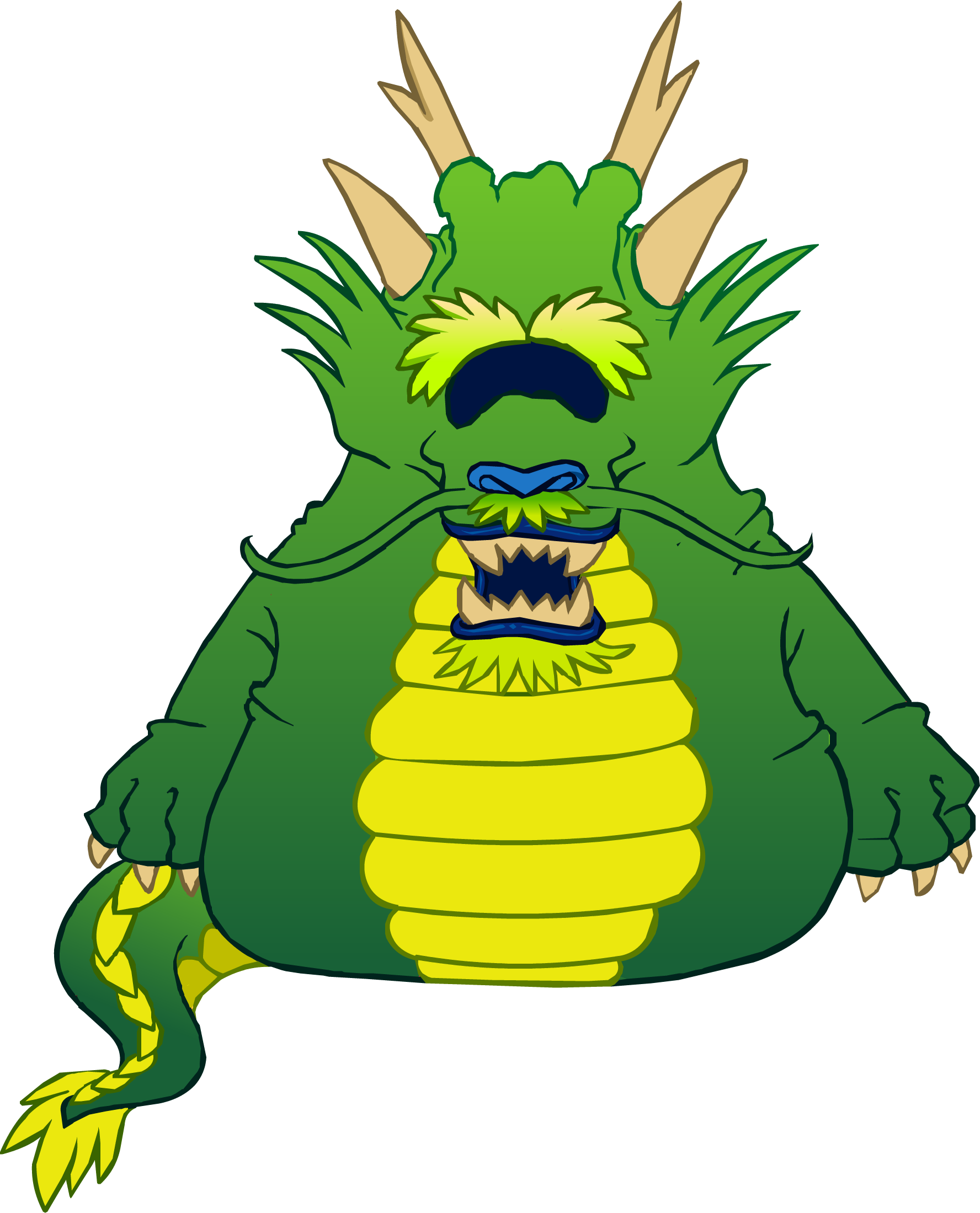 Ancient Green Dragon Icon - Club Penguin Dragon Green (1776x2199), Png Download
