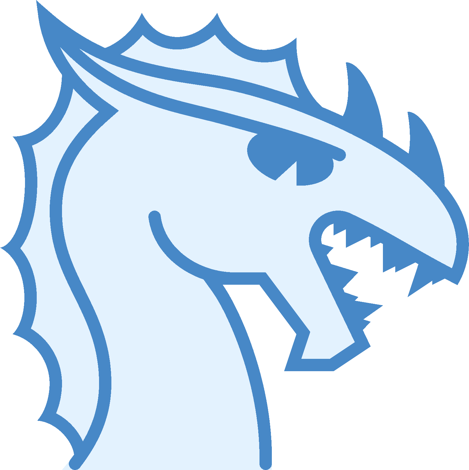 Year Of Dragon Icon - Line (1600x1600), Png Download