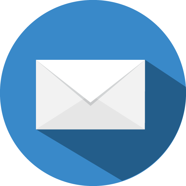 Email Icon Blue Png (600x600), Png Download