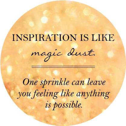 Inspiration Is Like Magic Dust - 3d (447x444), Png Download