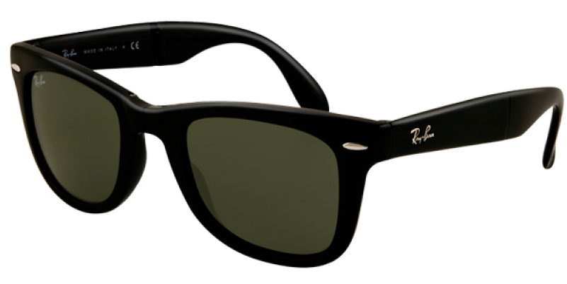 Occhiali Da Sole Uomo Ray Ban Neri (800x1085), Png Download