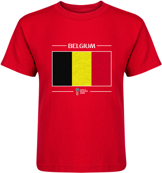 Belgium 2018 Fifa World Cup Russia™ Flag Juvenile T-shirt - Zabivaka Con La Bandera (600x600), Png Download