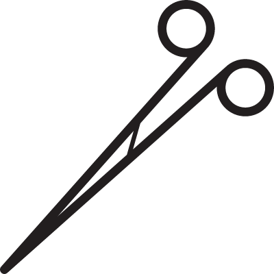 Surgical Scissors Vector - Surgical Scissors Icon (400x400), Png Download