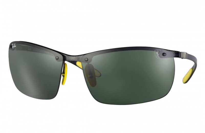 Ray Ban Scuderia Ferrari Collection Rb8305m F01071 - Ray-ban Man Sunglasses Lead 64 Plastic (800x800), Png Download